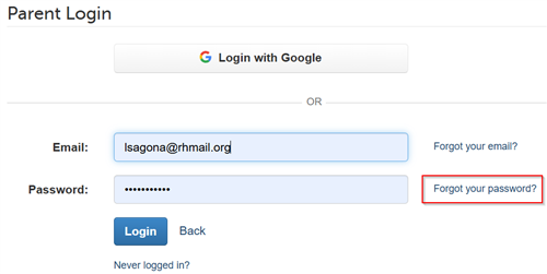 FORGOT PASSWORD